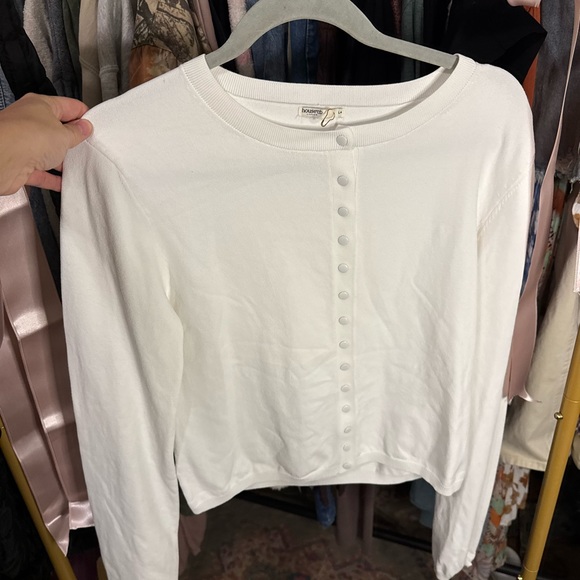 house of CB White Button-Down Shirt - Picture 3 of 3